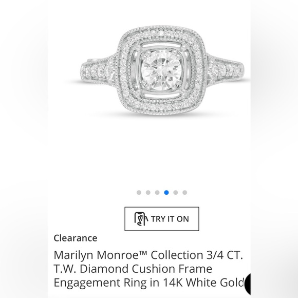 Marilyn Monroe Zales Collection 3/4 CT ring. - Picture 4 of 9